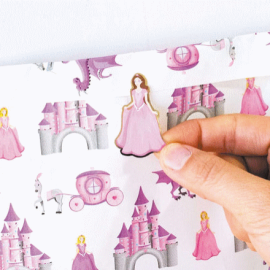 pochette papier - princesse - x8pcs