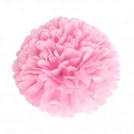 pompon satin rose 40cm