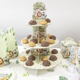 Présentoir cups cake Animaux de la savane