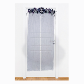 rideau de porte à fleurs