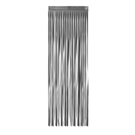 rideau lamé argent matte