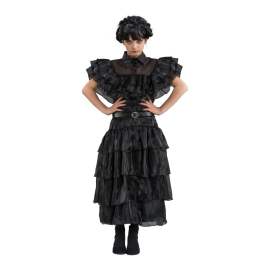 Robe noire bal fille Mercredi 140 cm pas cher