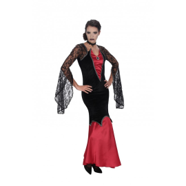 Robe femme vampiresse en dentelle taille M pas cher