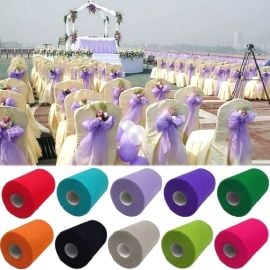 Rouleau de tulle 15cm pour Noeud de chaise mariage