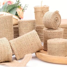 Ruban jute naturel 8cm