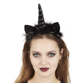 serre-tête licorne noir