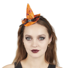 serre-tête mini chapeau sorcière couleur aléatoire