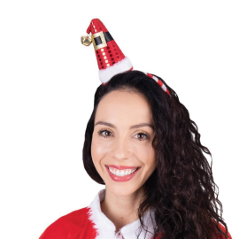 serre-tête noël rouge face