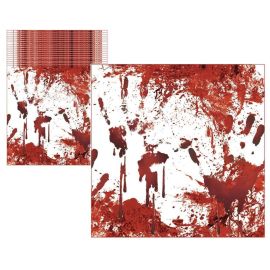 Lot de 20 serviettes en papier Halloween sanglantes, parfaites pour une décoration de table effrayante
