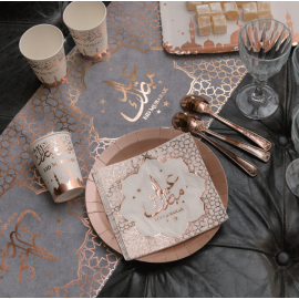 Serviette de table oriental Rose gold