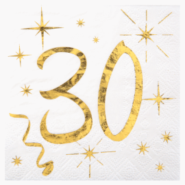 serviettes anniversaire 30 ans pas cher