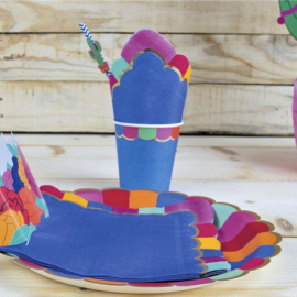 serviettes papier 33x33 cm mexican party x 16 pièces ambiance 1