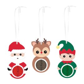 Lot de 16 serviettes en papier en forme de tête de Père Noël, 3 plis, avec des détails dorés, dimensions 32x27 cm. Parfaites pour la décoration de table lors des fêtes de Noël.
