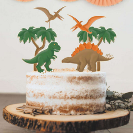 set de 6 décorations dino