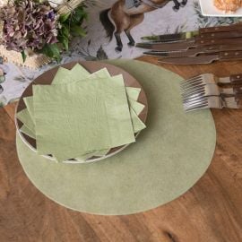 Set de table en papier intissé Vert Sauge