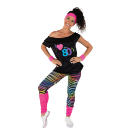 set legging rose fluo adulte taille unique face