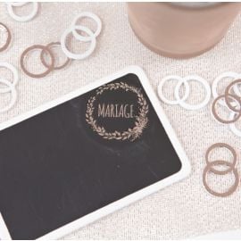 12 Stickers Mariage Rose Gold