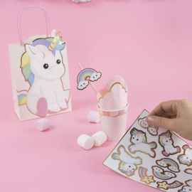 stickers bébé licorne x25 pièces ambiance 1