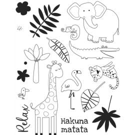 Tampon Transparent Hakuna Matata