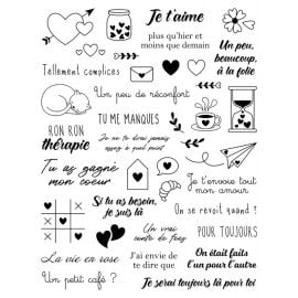 Tampon Transparent Sentiment Amour