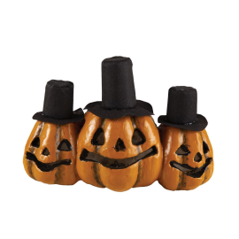 Trio de citrouilles avec chapeau pas cher