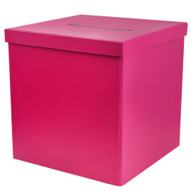 Urne Anniversaire carrée Fuschia pas cher