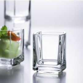 Verrine en verre carrée transparent