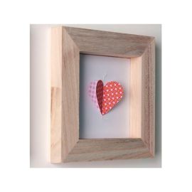 Vitrine carrée en bois à personnaliser 15x15cm