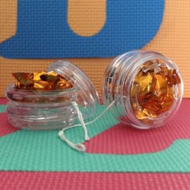 Contenant dragees plexi Yoyo Avec ficelle