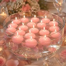 50 Bougies flottantes Rose gold 3701085081850