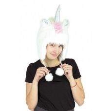 Capuche écharpe Licorne Pour Adulte - Fausse Fourrure - Avec Poches-pattes - Taille Unique - Neuf Avec étiquettes