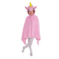 Cape licorne rose enfant