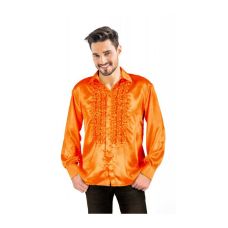 Costume Homme Chemise satin Orange XL Deguisement pas cher Badaboum