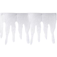 pemmiproducts Frise de glaçons en ouate 98x 30 cm, env. 15 mm d'épaisseur ( EUR 4,28/m), 5 pièces, Longueur Totale : 4,9 m, difficilement Inflammable la Norme DIN 4102 B1