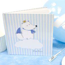 Livre D'or Baby Shower Little Star - Album Invités Avec Ours En Peluche Et Ruban Crème - 6
