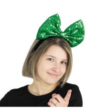 Serre-tête En Similicuir Vert Avec Nœud Noué - Accessoire Cheveux élégant Pour Femmes Et Filles
