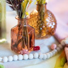 Vase en verre Leonie Vieux Rose 