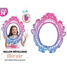 BALLON ALUMINIUM CHAT PRINCESSE 49X52CM ROSE