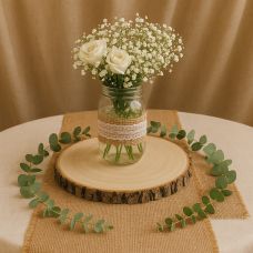 Belle Vous Lot de 100 Rondin de Bois Deco Brut avec Crochets en S - 3,4
