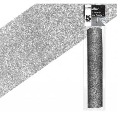 Chemin de table mariage Argent pailleté 30 cm x 5m