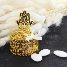 CRASPIRE Lot De 2 Pendentifs Amulette Main De Fatima De Miriam Avec Mauvais œil - Protection Contre La Chance - Alliage émaillé - Accessoires Décoratifs Pour Voiture, Rétroviseur, Balcon