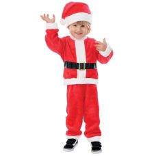 Costume Père Noël En Polaire Pour Bébé Garçon - Chaud, Cosplay, Noël 2025, Tailles Petites - 6