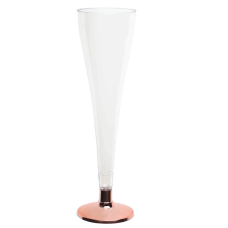 Flûte à champagne en plastique Réutilisable 12 cl Rose Gold x6 Pièces