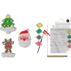 DIY Kit déco plâtre Noël à suspendre - lot de 3