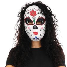 Couronne Fleurie Halloween - Bandeau Mexicain Rose Et Noir - Pour Fête, Carnaval, Déguisement - 7