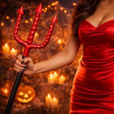 Trident de diable à assembler 140 cm – Accessoire déguisement Halloween