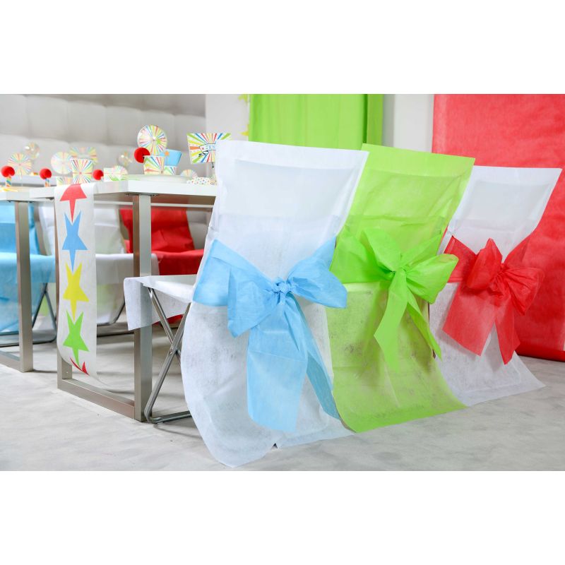 10 Housses De Chaise En Spandex à Nœud - Décorations Mariage, Noël, Fête - Couleur Violet Pailleté - Extensibles Et Réutilisables