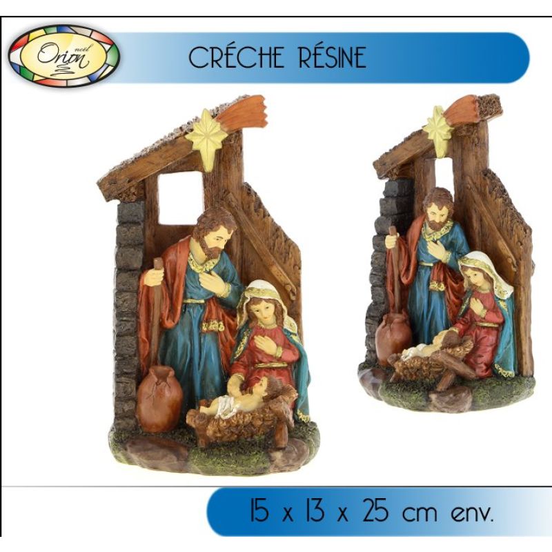 BELLE VOUS Accessoires Creche de Noel en Résine avec 9 Figurines