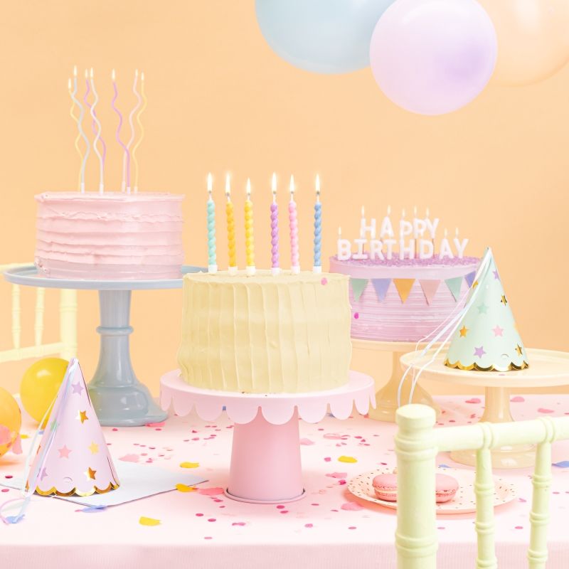Bougie Chiffre 2 Multicolore Pour Gâteau D'anniversaire - Décoration Fête