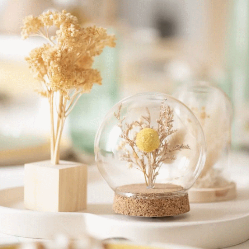 Periglass Bougie en Verre Fait Main 11 cm : Sobriété et Chic